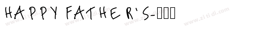 Happy Father’s字体转换